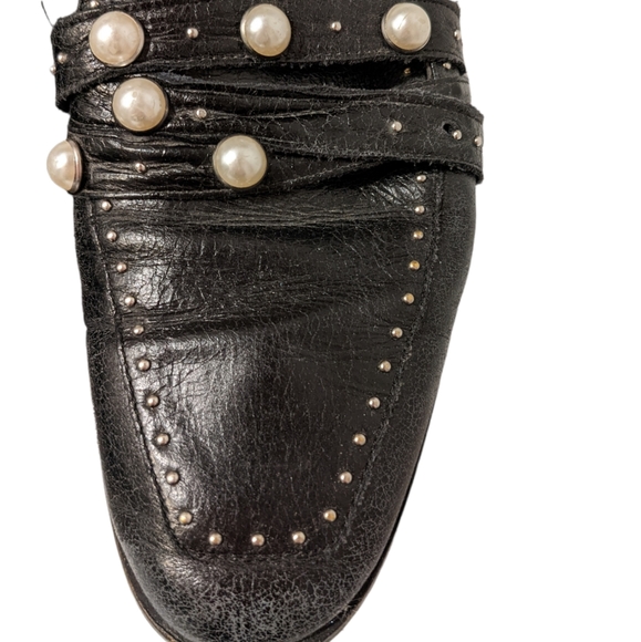 Zara Black Beaded Loafers Size 39 - Picture 5 of 10